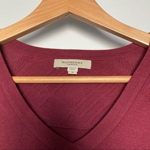 Burgundy Burberry Sweater